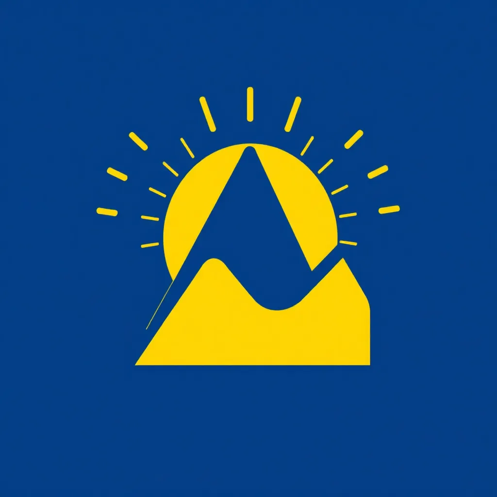 Icono de mejores tasas con gráfico ascendente en azul y amarillo
